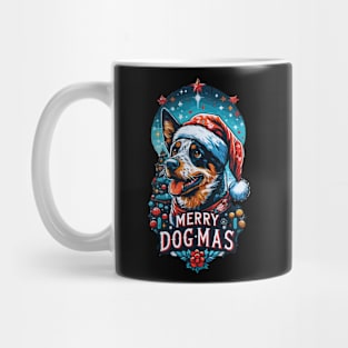 Blue Heeler Merry Dogmas Christmas Mug